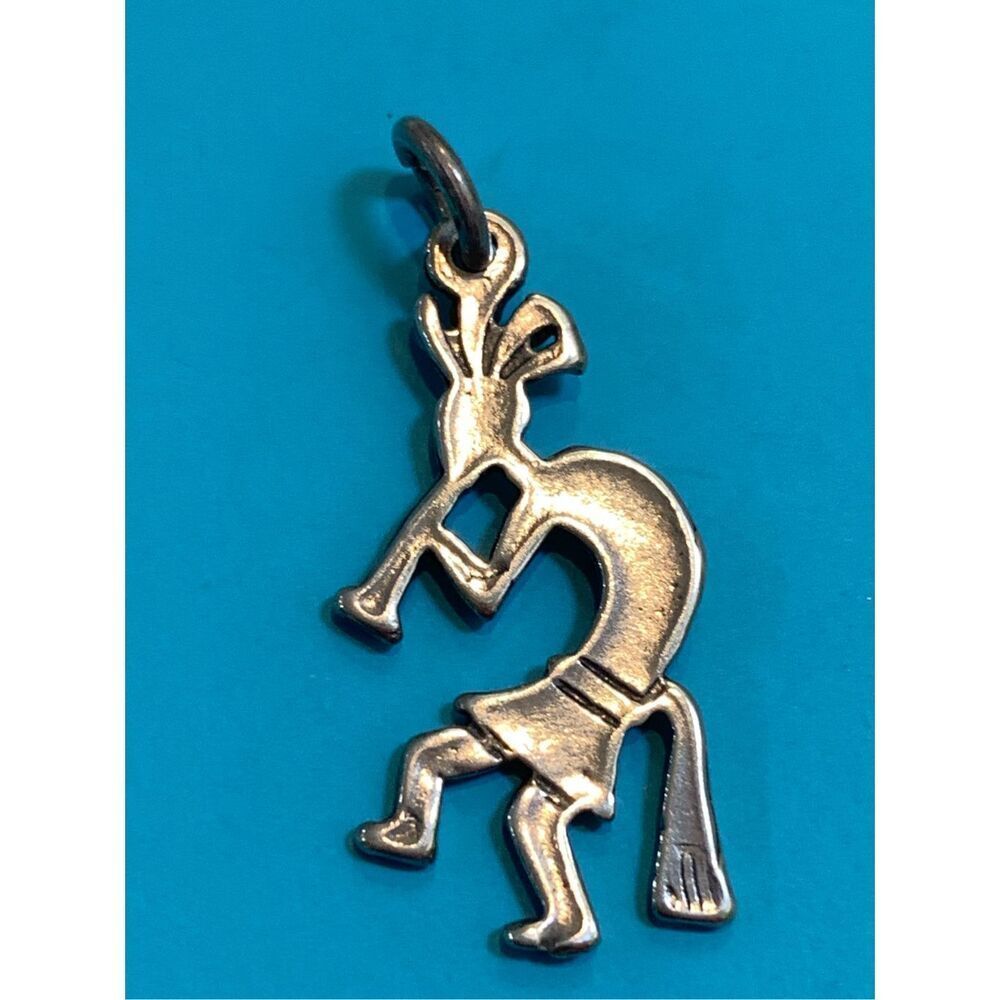 Kokopelli Sterling Silver Jewelry Charm #flute player